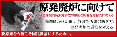 『原発廃炉に向けて』バナー